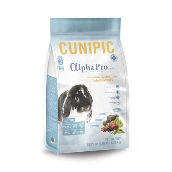 【西班牙CUNIPIC】頂級無穀高纖低卡兔飼料 alpha Pro專業照護(/1.75Kg)│ 低卡兔寵糧高纖 兔子飼料-細節圖2