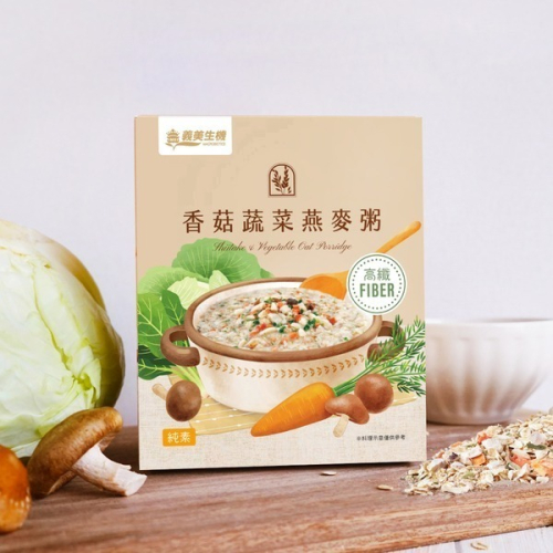 義美生機 香菇蔬菜燕麥粥-250g