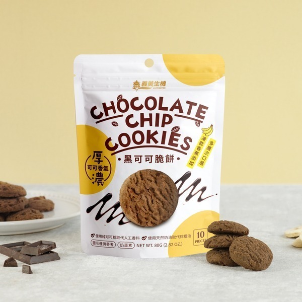義美生機 肉桂脆餅-80g/黑可可脆餅-80g-規格圖3