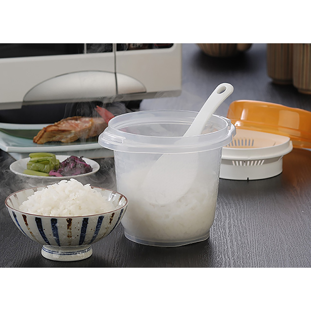 日本製 INOMATA 微波蒸米器 煮飯器 900ml 日本 洗米 微波爐加熱 煮飯 微波-細節圖2