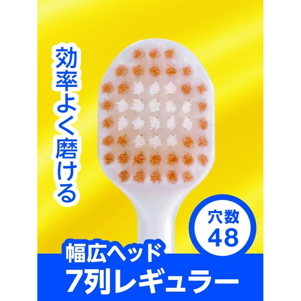 日本製 EBISU 7列48孔軟毛牙刷 顏色隨機 日本 7列 超纖細 軟毛 寛頭牙刷 超纖細毛-細節圖7