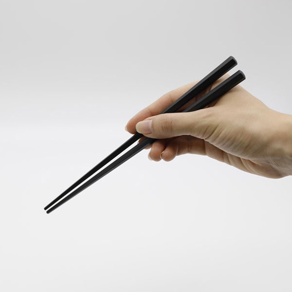 日本製 SUNLIFE 黑色六角筷 5雙入日本 六角筷 防滑 耐熱 止滑 洗碗機 烘碗機 餐具-細節圖3
