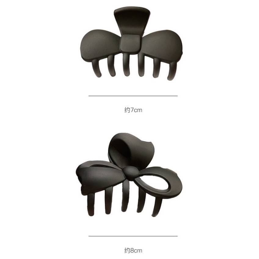 馬卡龍蝴蝶結抓夾髮飾盤髮夾（2入）-細節圖2