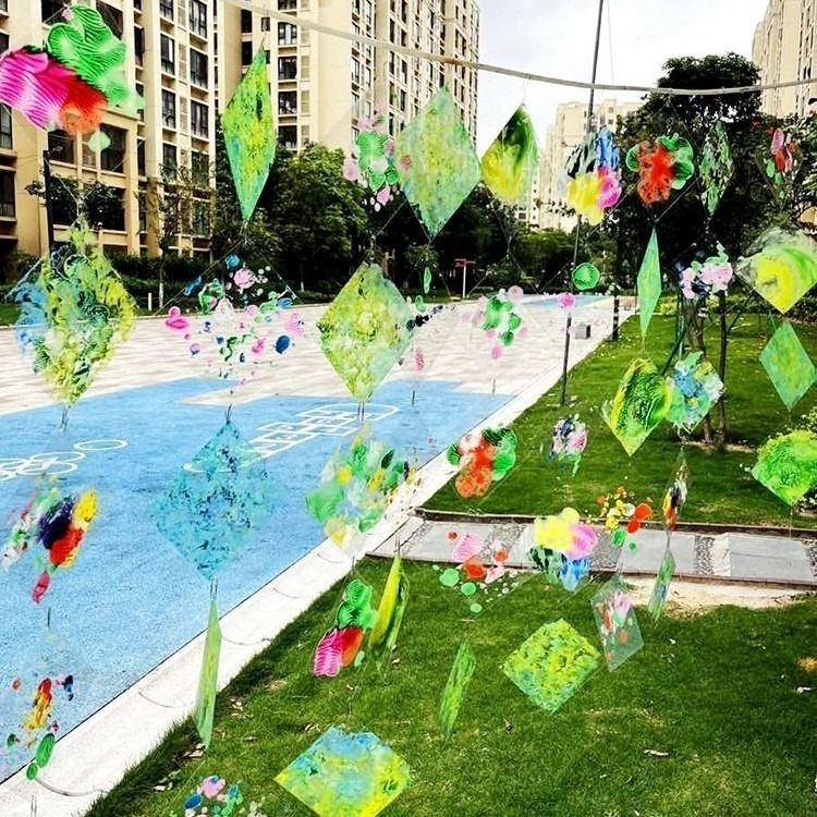 PVC透明方形繪畫掛飾片(20片)-細節圖9