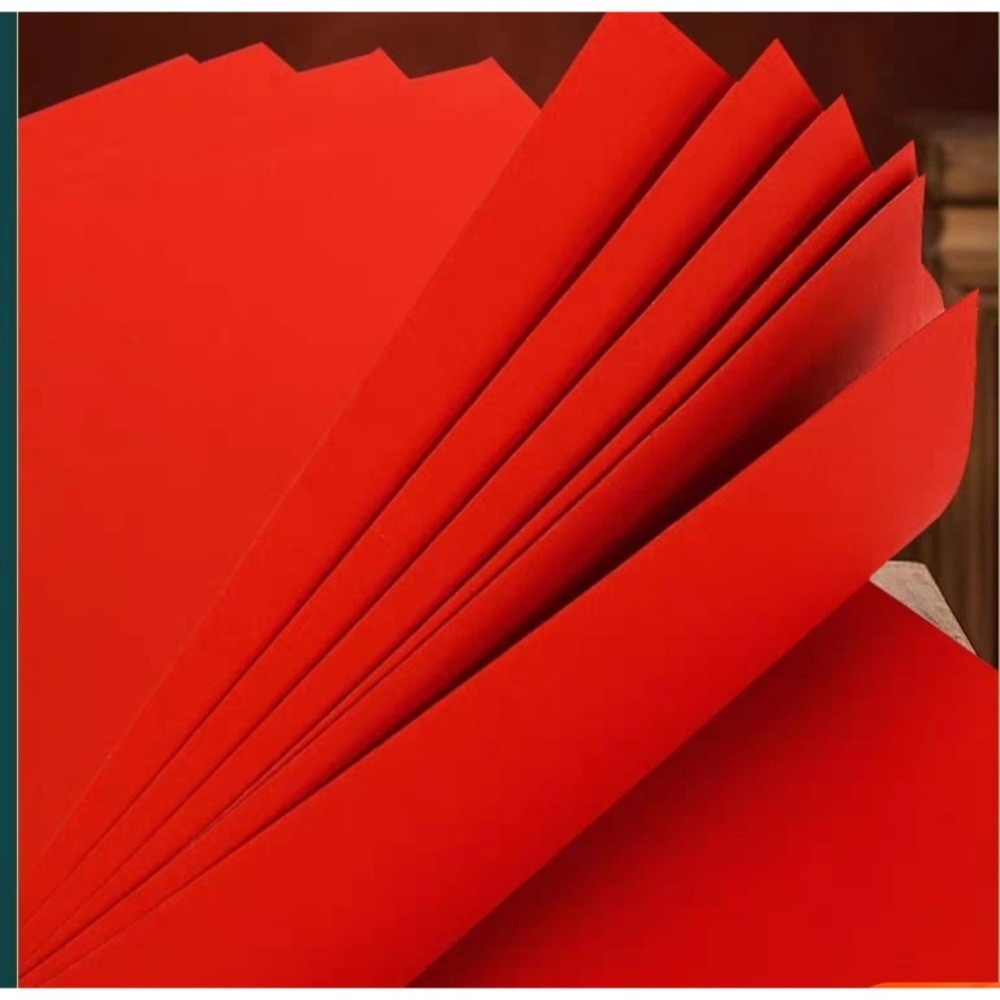 春節大紅色加厚230G卡紙A4(無背膠)(20張)-細節圖3