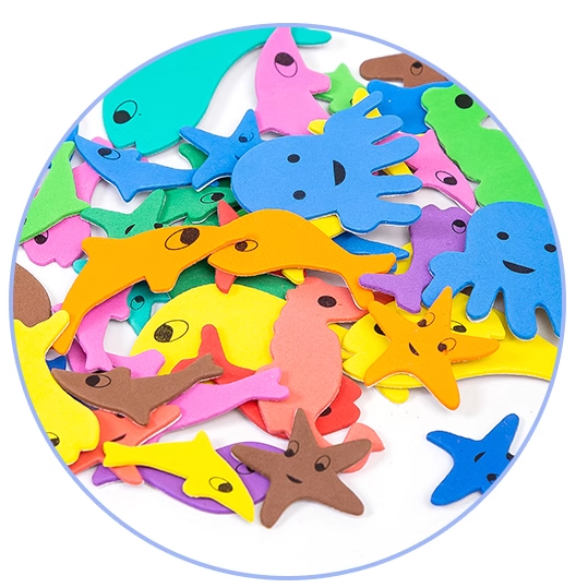 海洋動物造型泡棉貼片（有背膠）(100片)-細節圖3
