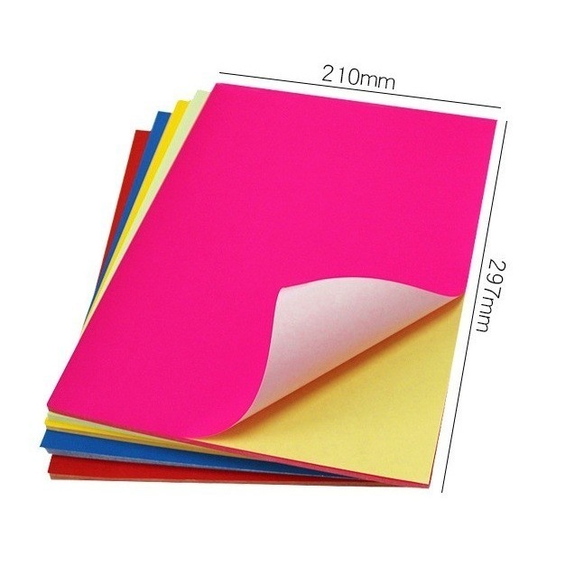 彩色可列印標籤貼紙10色A4(有背膠)(10張)-細節圖6