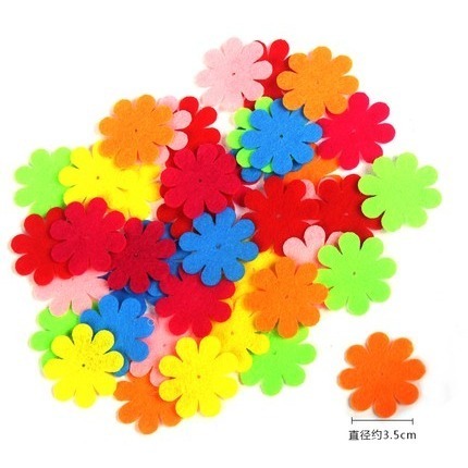 花朵造型不織布造型布片(無背膠)(160片)-細節圖3