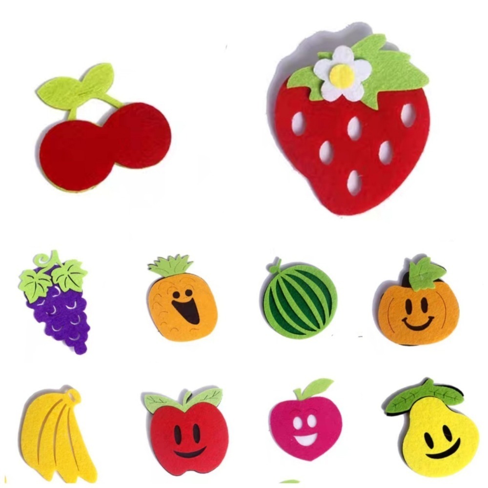 水果款加大加厚不織布造型布片(無背膠)(10款)-細節圖3