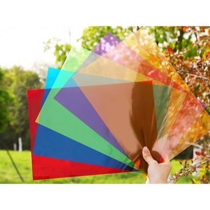 彩色透明玻璃紙10色A4(無背膠)(10張)-細節圖5