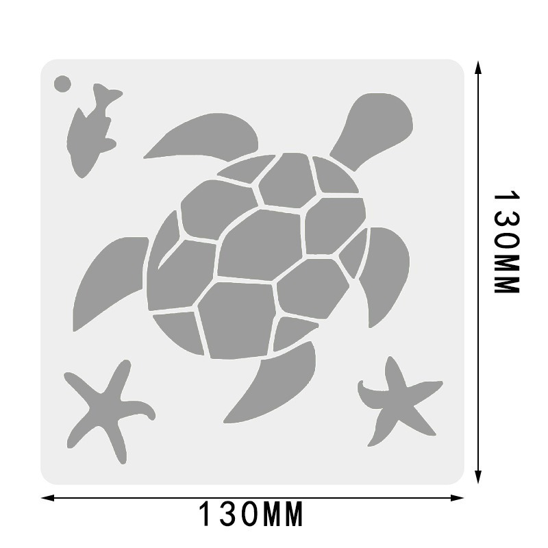 海洋動物美人魚主題繪畫模板(22片)-細節圖7