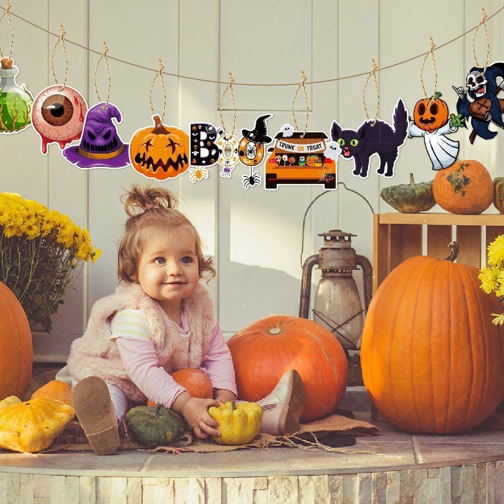 萬聖節派對紙卡裝飾吊卡(12卡)-細節圖5