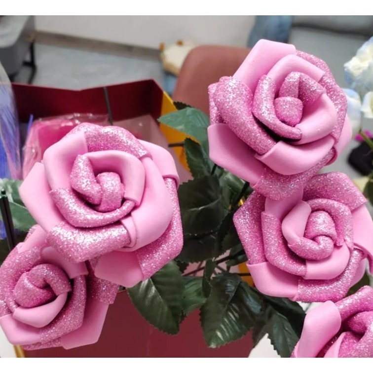 彩色金蔥亮粉泡棉紙10色A4(有/無背膠)(10張)-細節圖10