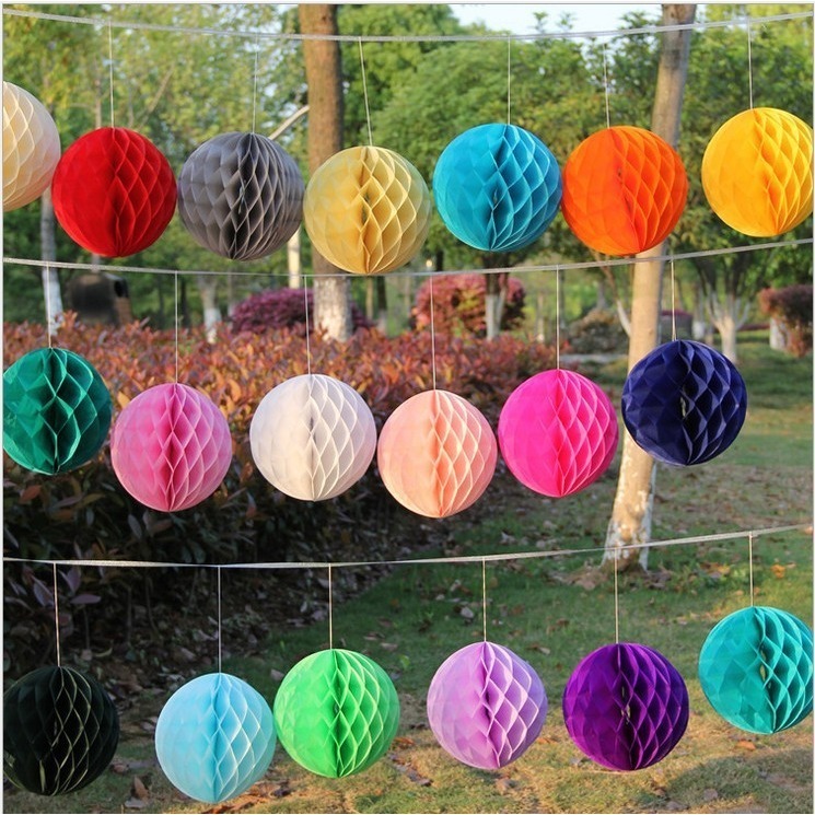 彩色蜂巢球環境佈置品(8顆)／④ 環境佈置品-細節圖2