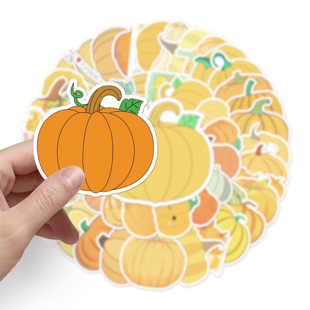 萬聖節南瓜防水貼紙 #449 (50貼)-細節圖2
