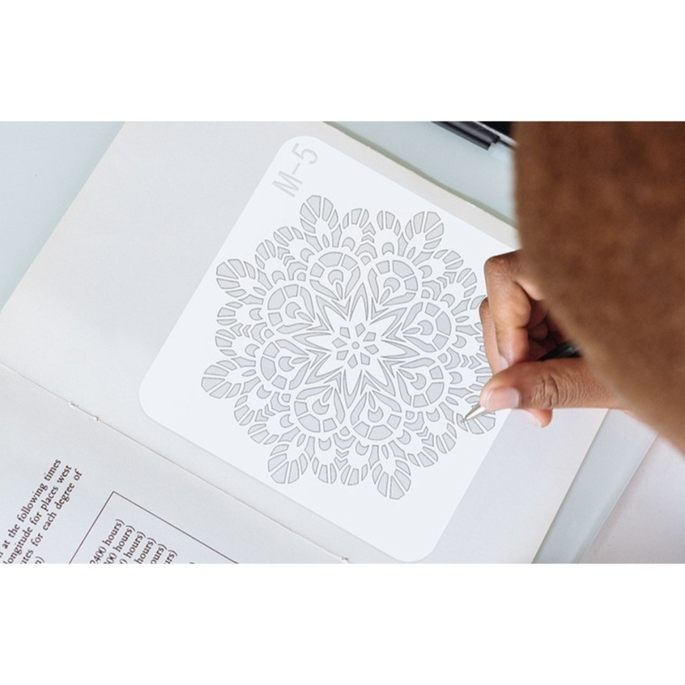 曼陀羅鏤空繪畫彩繪模板(24片)-細節圖9