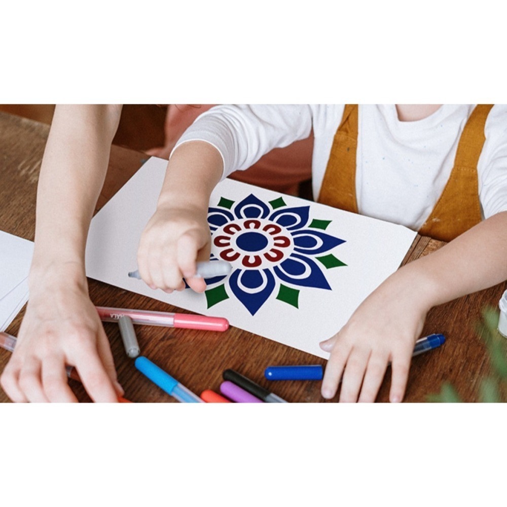 曼陀羅鏤空繪畫彩繪模板(24片)-細節圖11