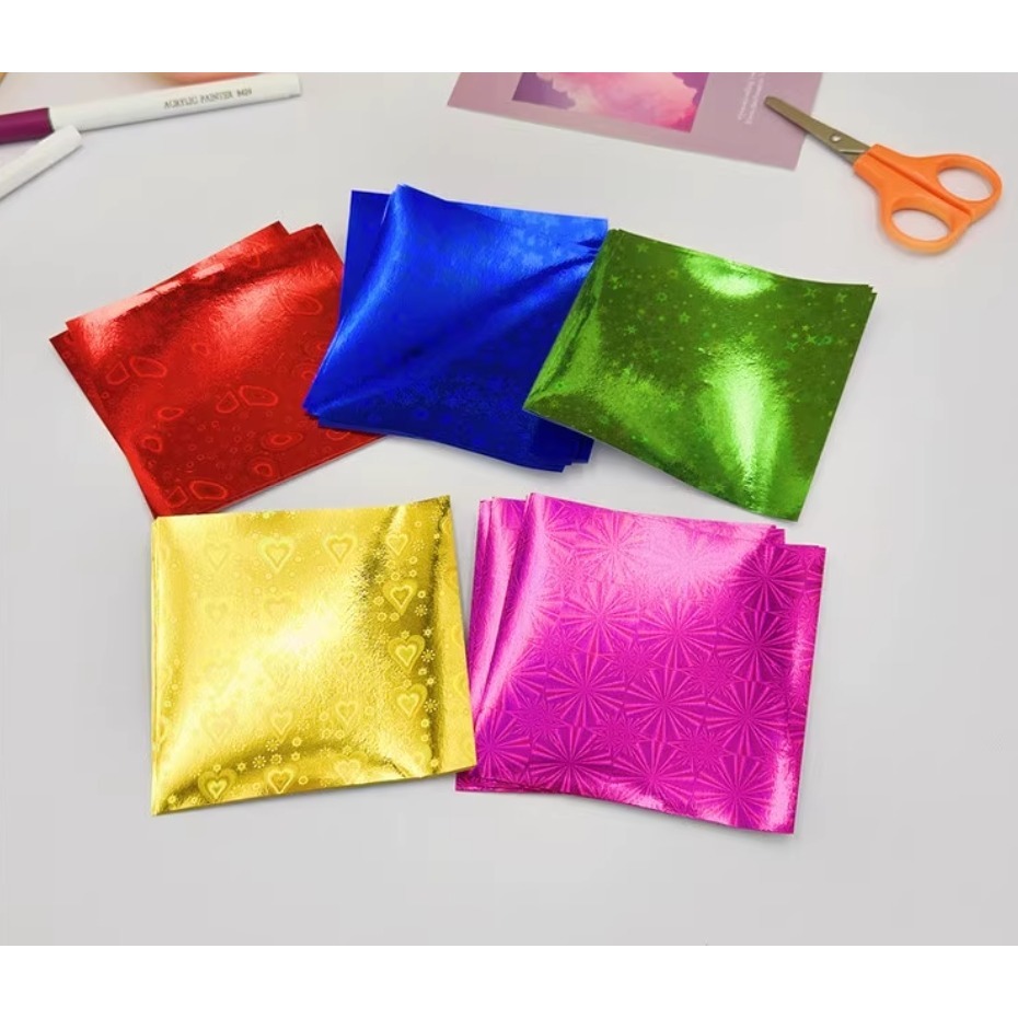 彩色雷射折紙摺紙15公分(50張)-細節圖2