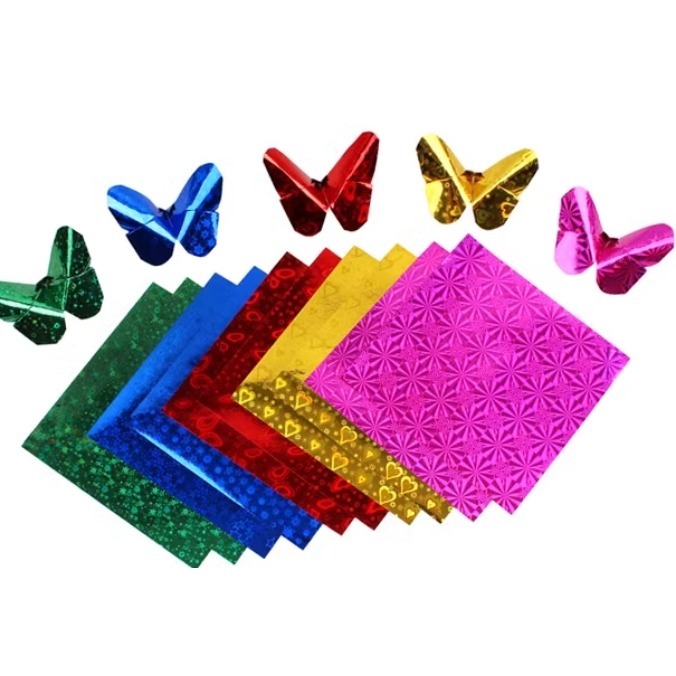 彩色雷射折紙摺紙15公分(50張)-細節圖4