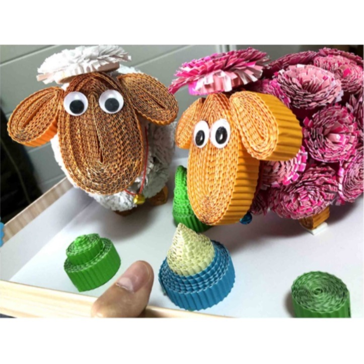 彩色瓦楞紙10色A4(無背膠)(10張)-細節圖8