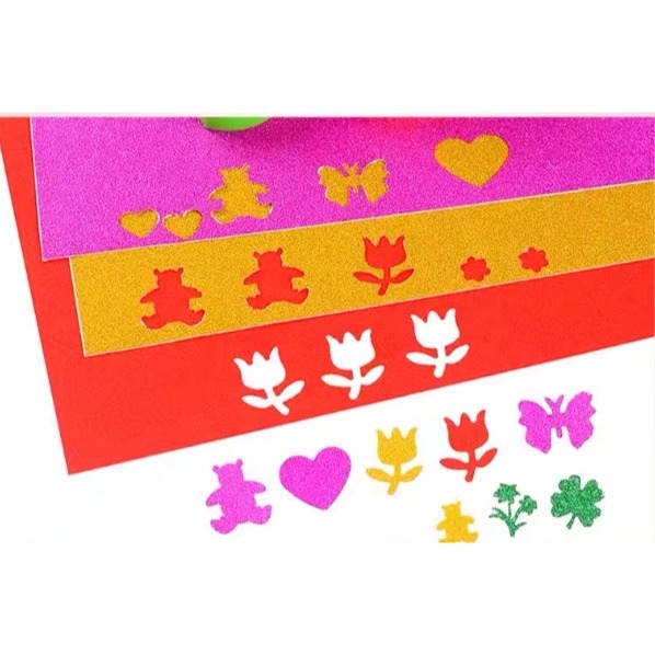 彩色金蔥亮粉紙10色A4(有/無背膠)(10張)-細節圖4