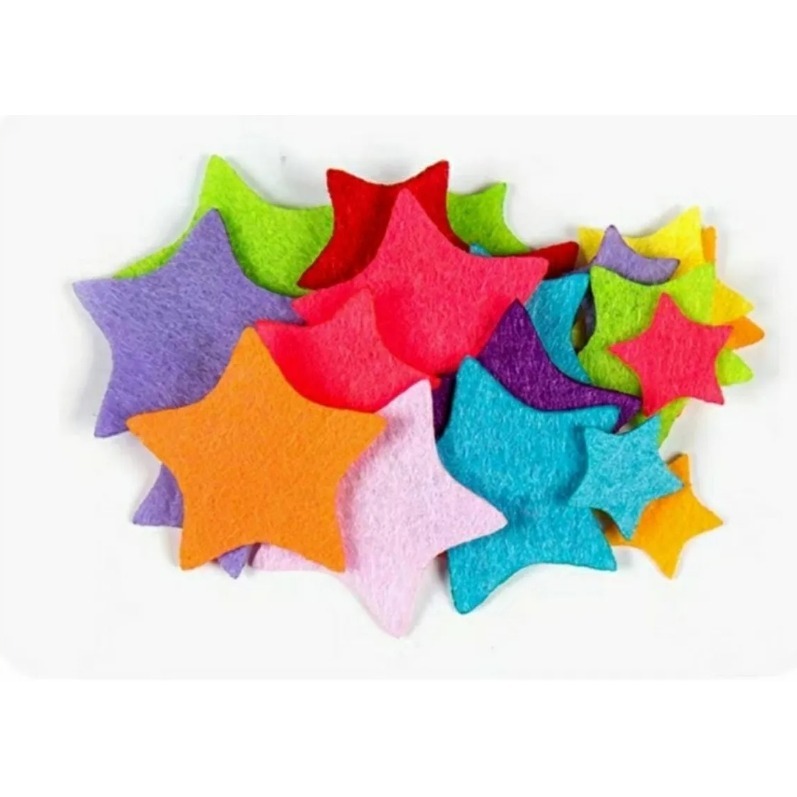 星星不織布造型布片（無背膠）(60片)-細節圖2