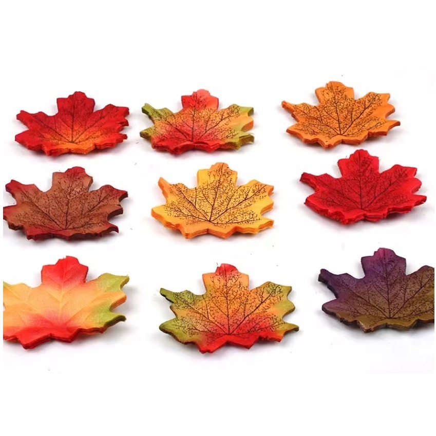 仿真紅色楓葉片造型布片(無背膠)(200片)-細節圖6