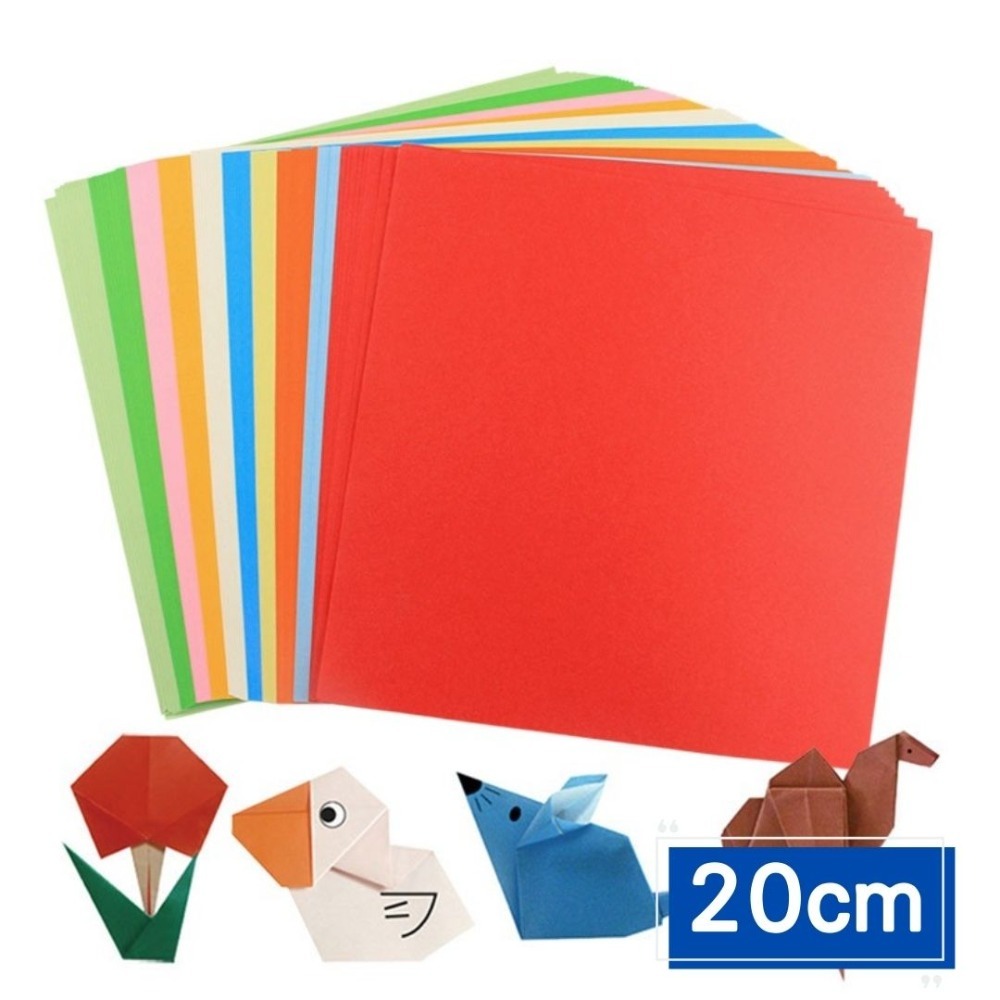 雙面有色折紙色紙摺紙17-20公分-規格圖7