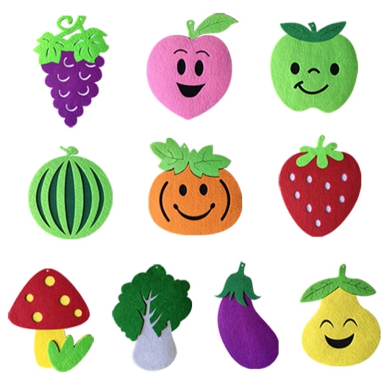 不織布蔬菜水果空中佈置吊飾-細節圖3