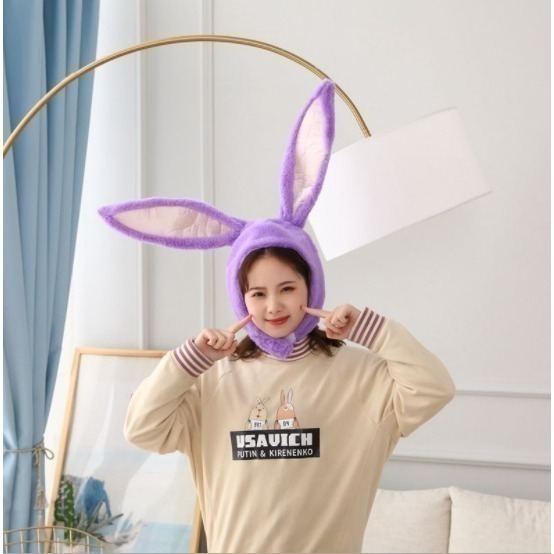 長耳朵跑跳不會掉兔子帽(復活節,中秋節)／⑤ 活動道具-規格圖1