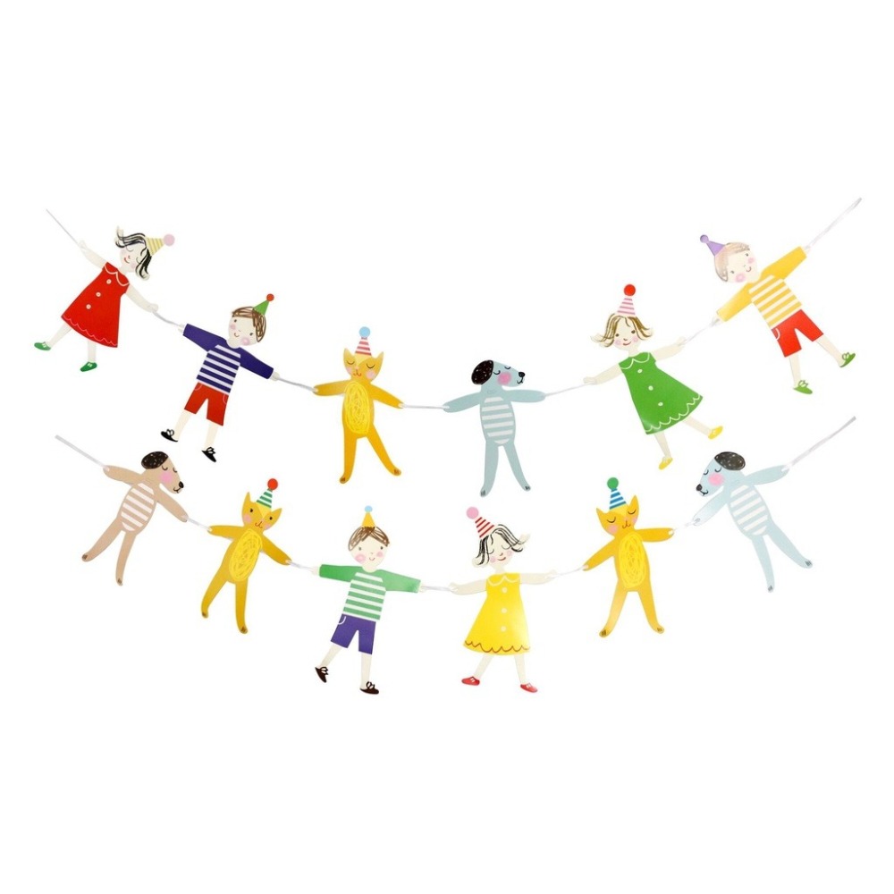 手拉手動物佈置拉旗(2條)／④ 環境佈置品-細節圖2