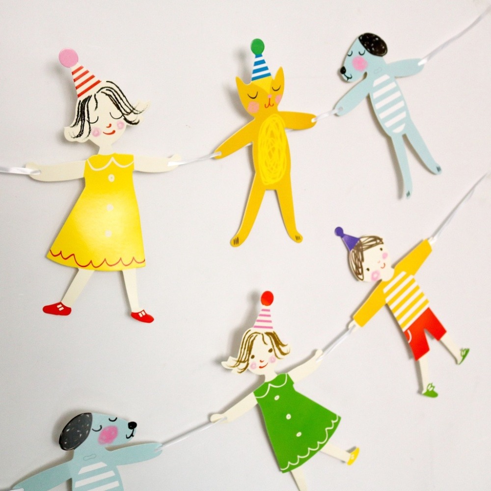 手拉手動物佈置拉旗(2條)／④ 環境佈置品-細節圖3