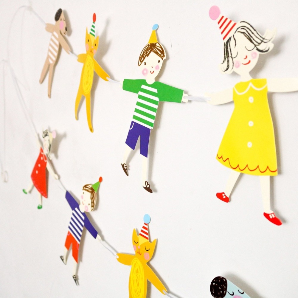 手拉手動物佈置拉旗(2條)／④ 環境佈置品-細節圖4