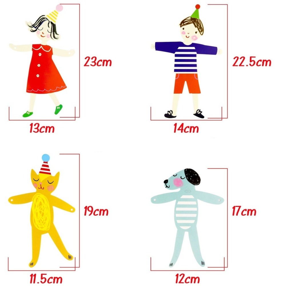 手拉手動物佈置拉旗(2條)／④ 環境佈置品-細節圖6