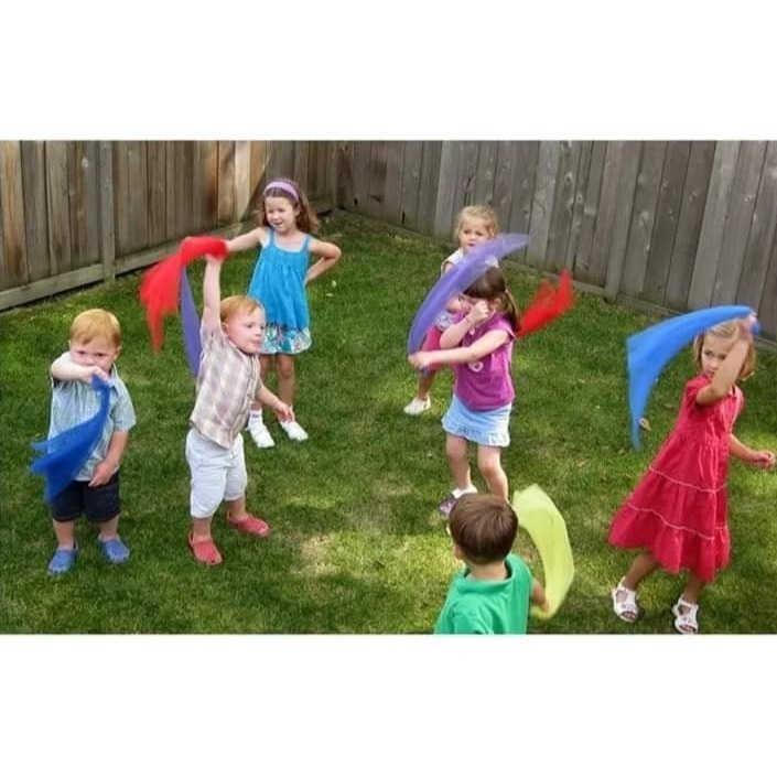 奧爾夫音樂表演絲巾道具(10色)-細節圖6