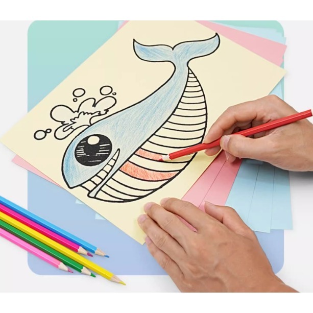 彩色雙面卡紙20色A4(無背膠(20張))-細節圖5