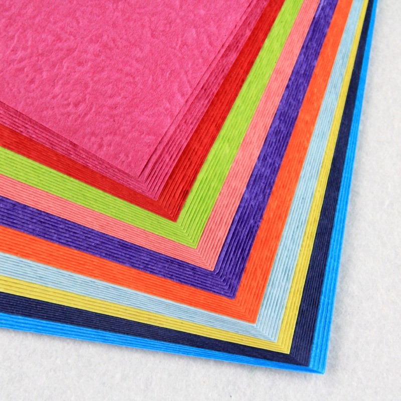 手作彩色皺紋紙壓花紙特殊紙(80張)-細節圖4