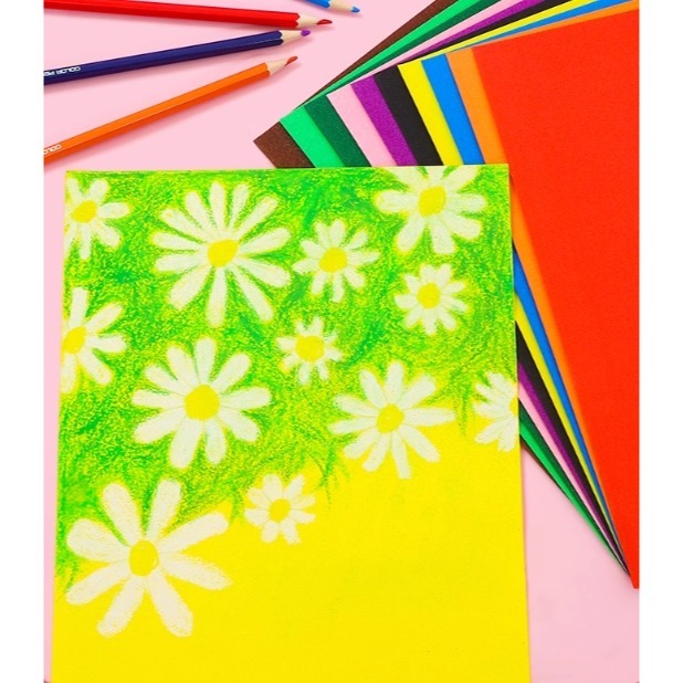 彩色蠟筆砂畫紙特殊紙(10張)-細節圖2