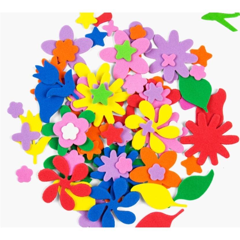 春天大花造型泡棉貼片（有背膠）(100片)-細節圖2