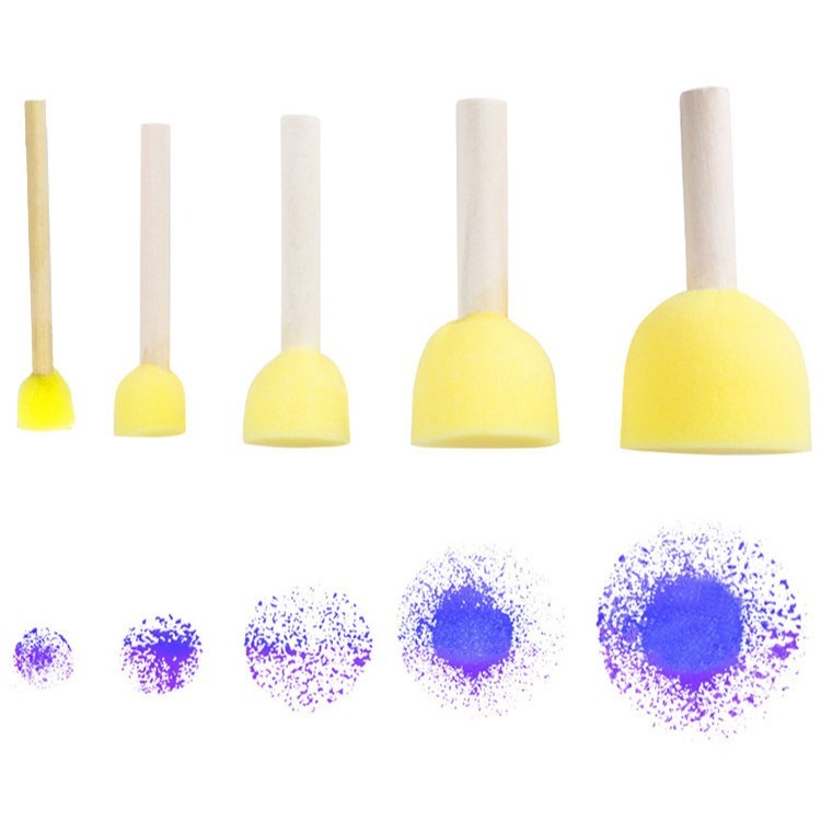 圓形繪畫海綿顏料印章棒(5支)-細節圖2