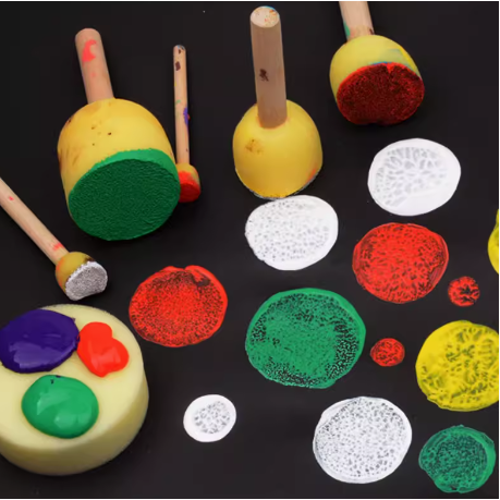 圓形繪畫海綿顏料印章棒(5支)-細節圖5