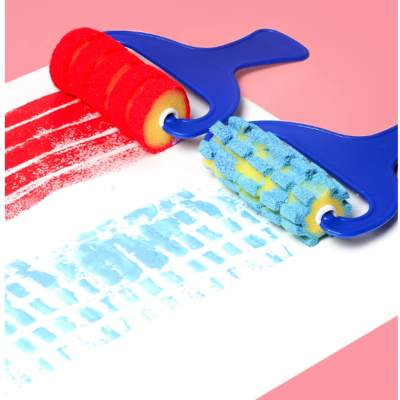 線條海綿滾筒繪畫顏料印章(4支)-細節圖5