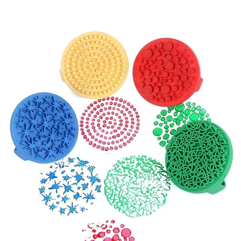 圓形6公分大尺寸手指繪畫印章(4款)-細節圖4