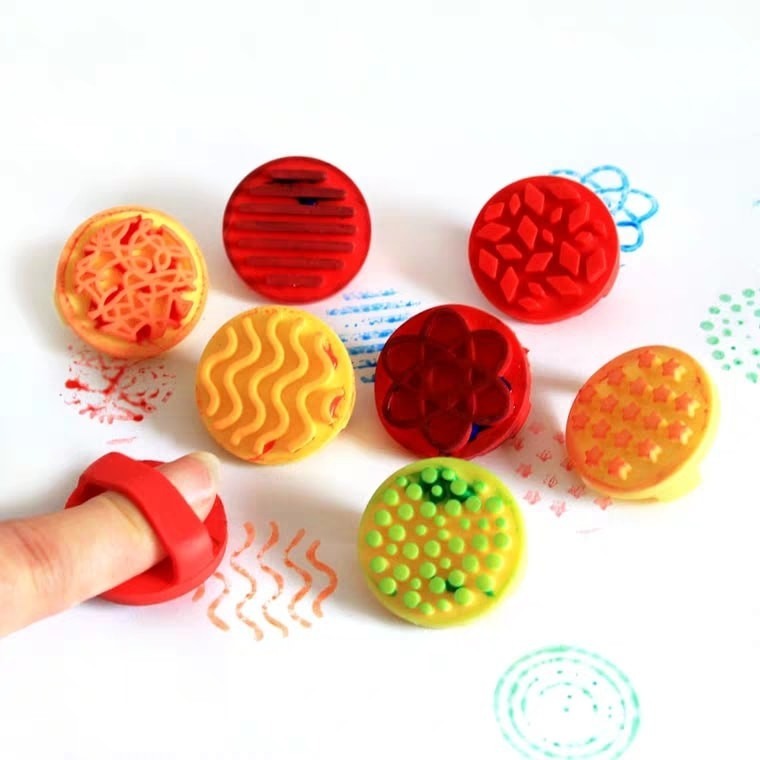 圓型手指繪畫創作印章(8款)-細節圖3