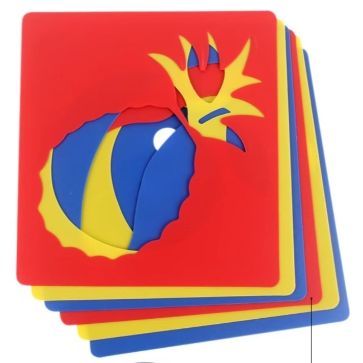 復活節鏤空繪畫彩繪模板(6片)-細節圖2