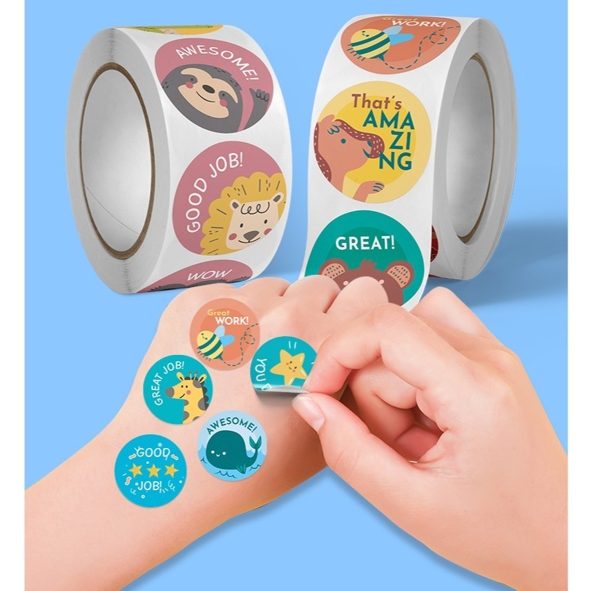 鼓勵稱讚圓形貼紙(500貼)-細節圖2