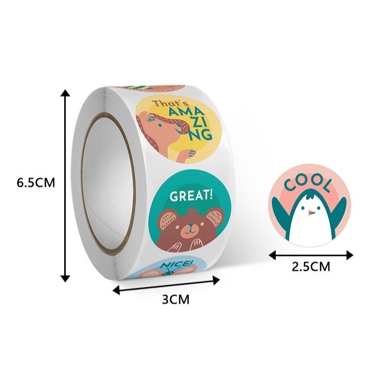 鼓勵稱讚圓形貼紙(500貼)-細節圖4