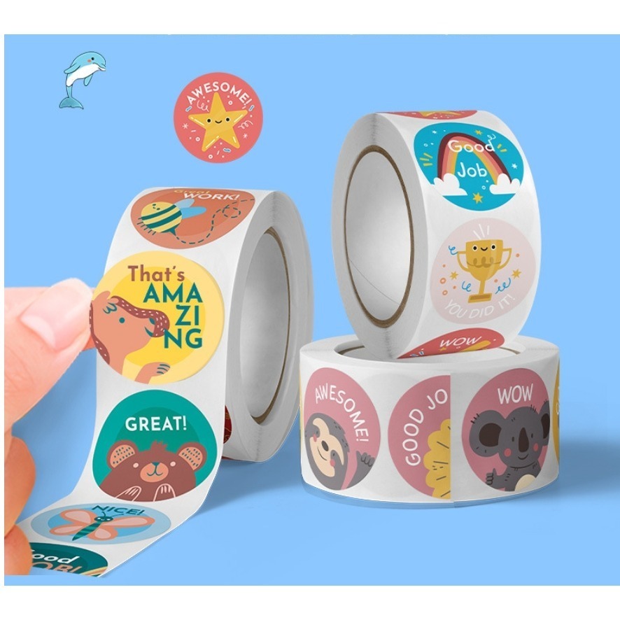 鼓勵稱讚圓形貼紙(500貼)-細節圖6