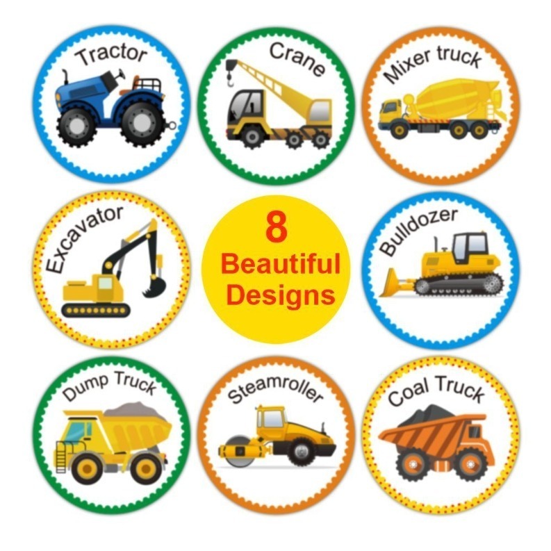 交通工具圓形貼紙(500貼)-細節圖4