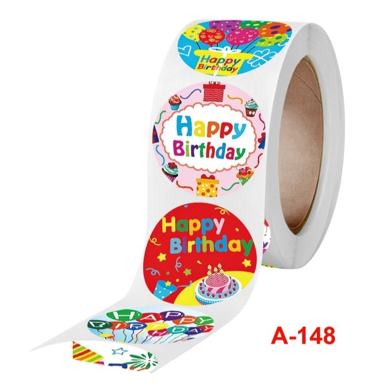 生日快樂圓形貼紙(500貼)-細節圖4